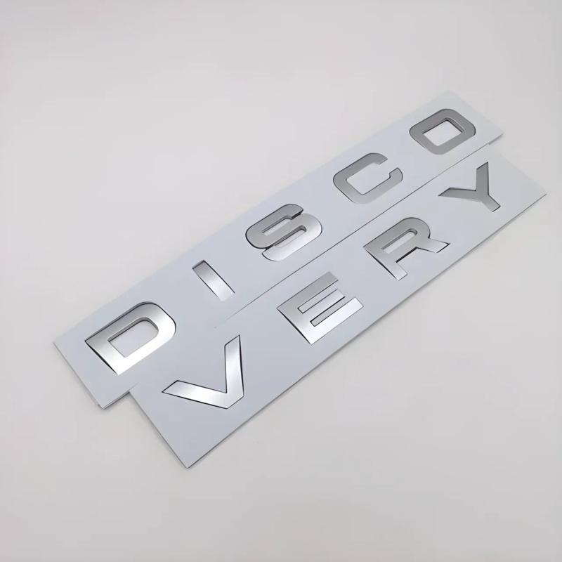 ABS 3D Chrome Car Letters Front Hood Bonnet Logo Badge For Land Rover Discovery Sports Emblem Discovery 4 3 5 2 TD5 Accessories SA3