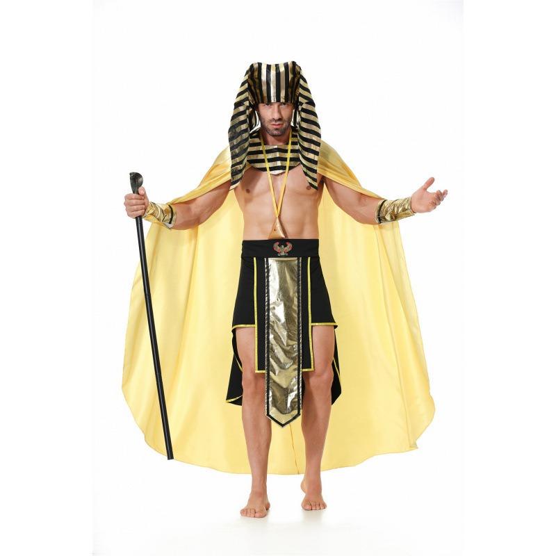 Halloween male pharaoh adult drama stage costume