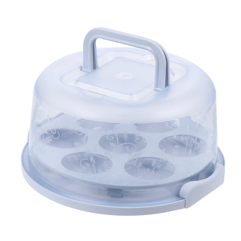 1 Set Handheld Plastic Cake Box Transparent Reusable Baking Storage Case Portable For Birthday Dessert Wrapping Packaging Home