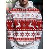 3D Print Sweatshirts Funny Santa Claus Graphic Harajuku Hoodies Blouse Men's Clothing