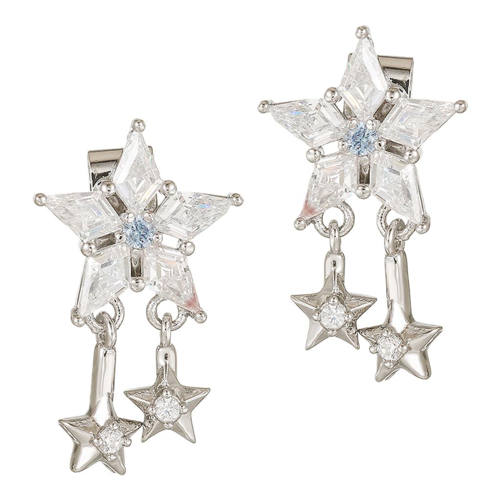 Headphone Ear Clips With Reinforced Fastener Artistic Star Shape Ergonomic Metal For Freeclip