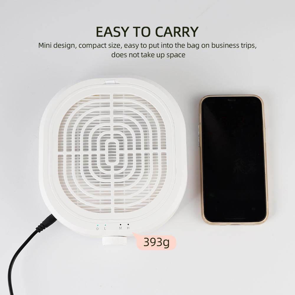 Mini Nail Vacuum Cleaner Brushless Turbo Nail Dust Collector Portable Nail Dust Extractor Nail Art Manicure Salon Machine