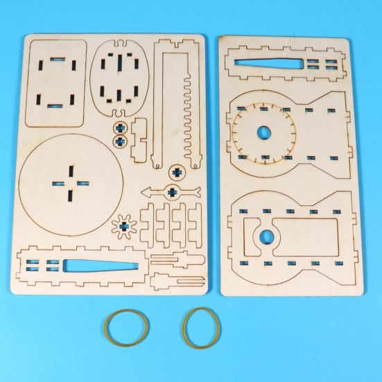 Yousheng 1 Set DIY Gravities Scale Model Kit Handmade Wooden Puzzle Platform Balance Building Crafts Kids STEM Educational Science Experiment Toy