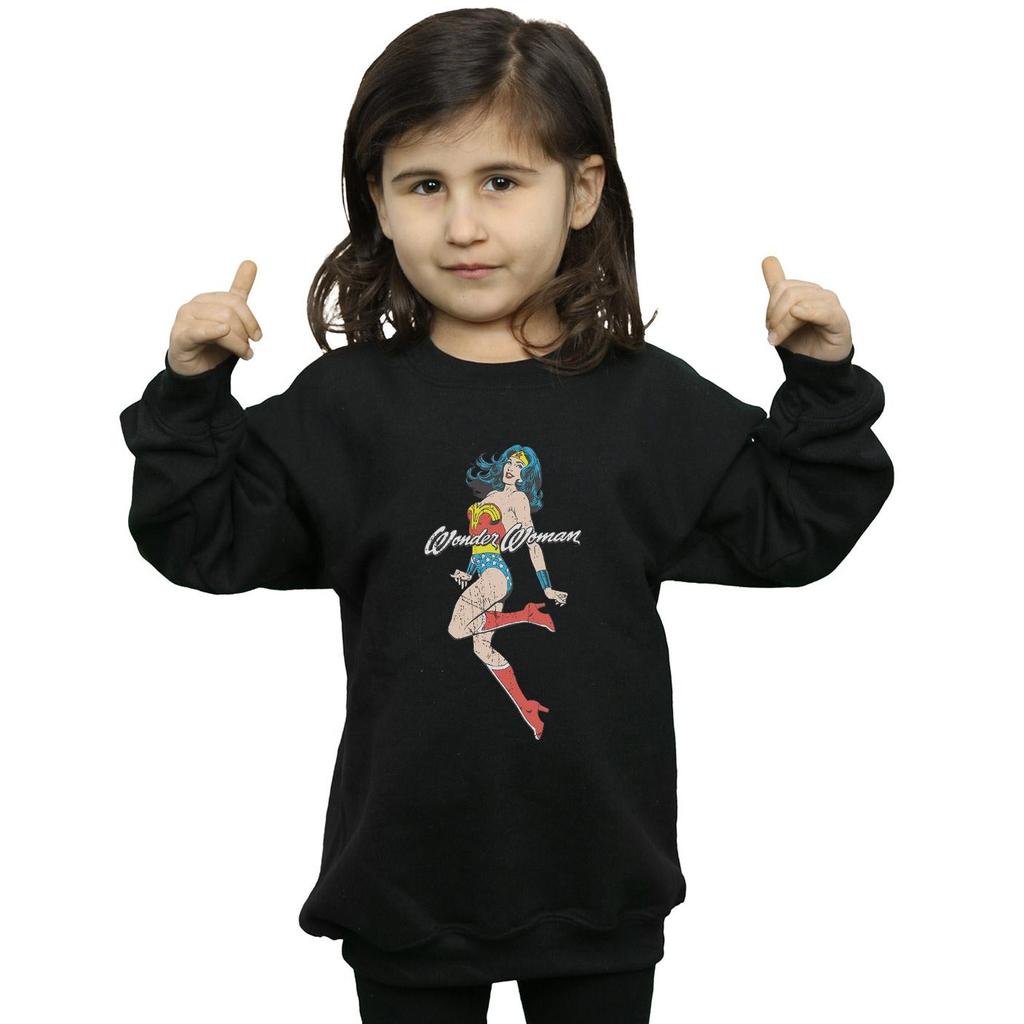 DC Comics Girls Wonder Woman Jump Sweatshirt