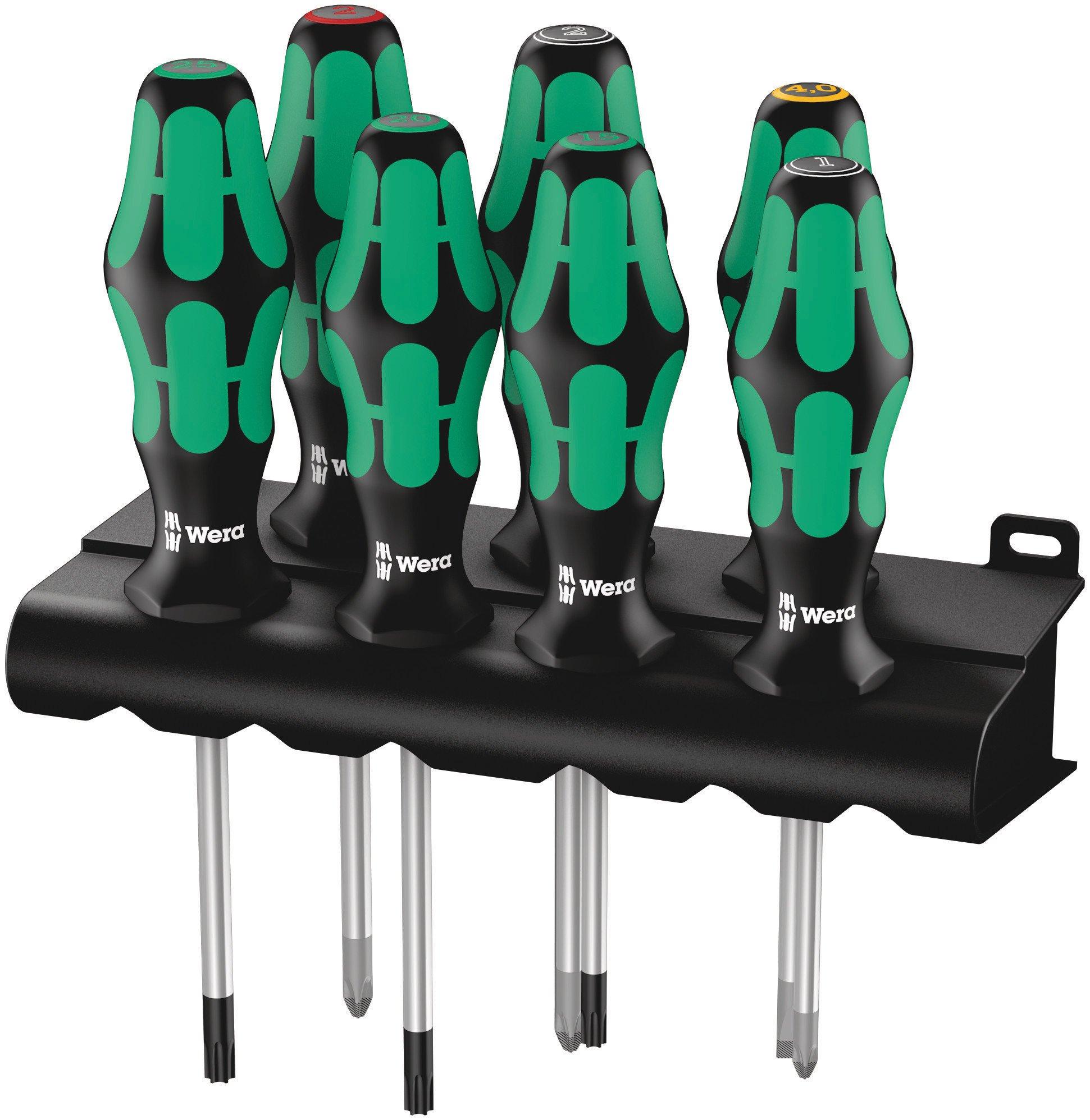 

WERA Kraftform Handle Screwdriver Set with 320540 7-Piece Rack,