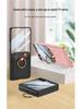 Samsung Z Flip7 Ultra-Thin Leather Case: Full Coverage, Card Holder, Ring, Anti-Drop Protection