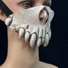 Halbgesichts-Latexmaske in Totenkopfform