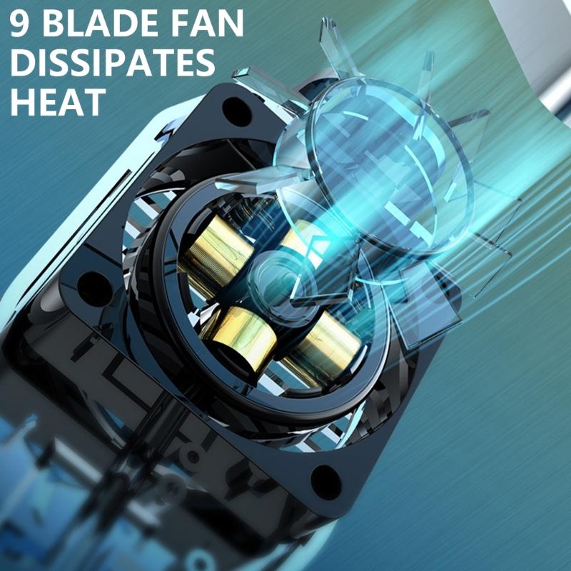 Back Clip Type Radiator Cellphone Cooling Fan 5000RPM Heatsink for 4-6.7inch Phone Portable Mobile Phone Cooling System