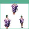Grape Costume Plush Fruit Party Cosplay For Adults And Kids Fun Stagewear