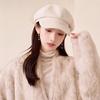 Autumn Winter Warm Versatile Newsboy Hat Wide Brim Octagonal Hat