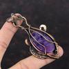 Star Amethyst Pendant Copper Wire Wrapped Pendant Very Pretty Copper Jewelry Gemstone Handmade Pendant Unique Wire Wrap Jewelry Gift For Mom