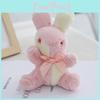 Cute Multicolor Rabbit Plush Toy 16cm Pp Cotton Stuffed Animal Keychain
