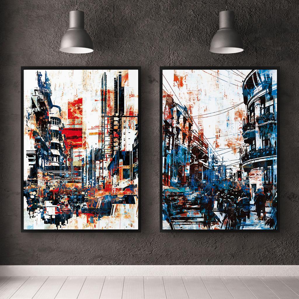 Set of Two Abstract Posters