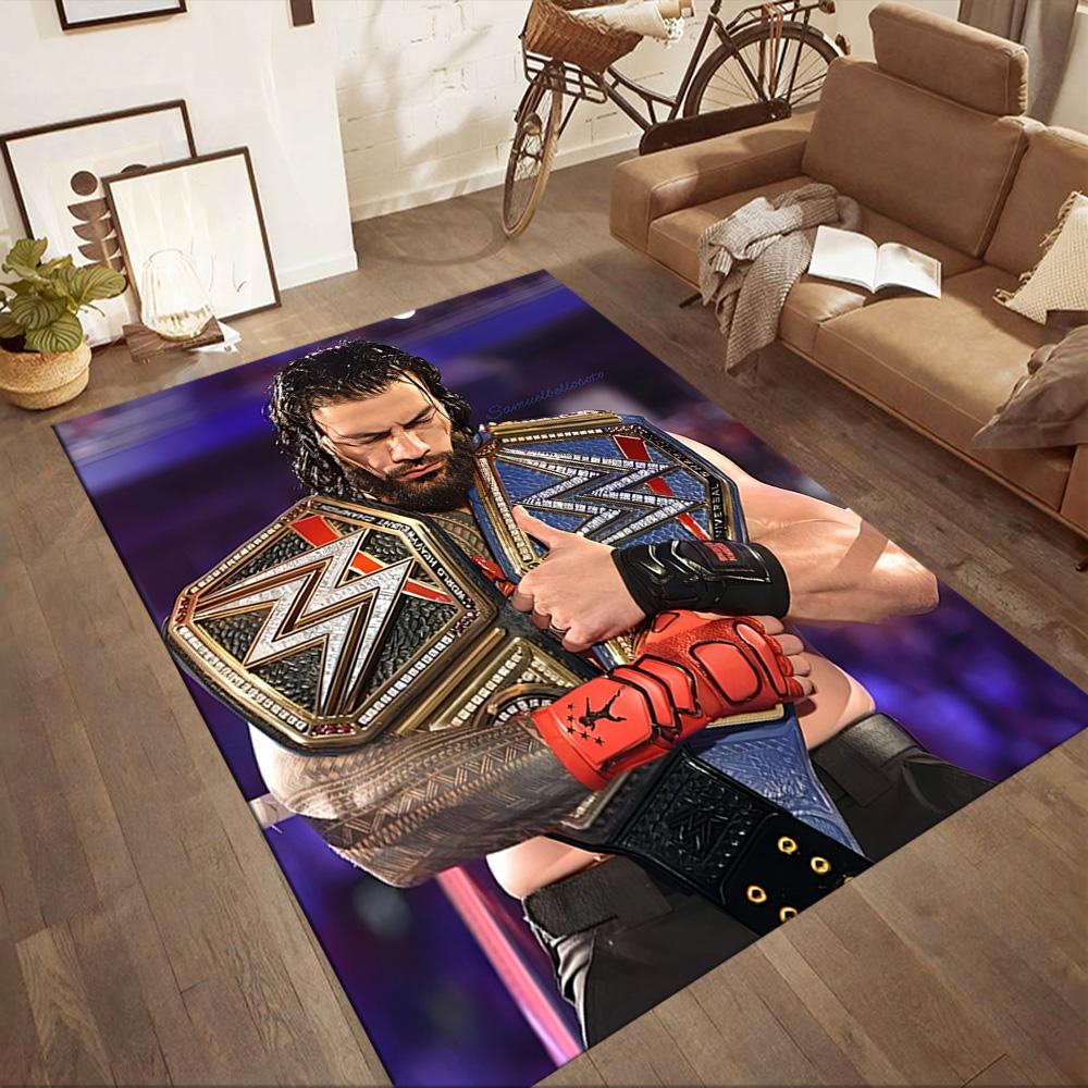 Roman Reigns2 Square Rugs Are a Great Choice for Living Rooms, Bedrooms, Home Décor, and As Gifts.