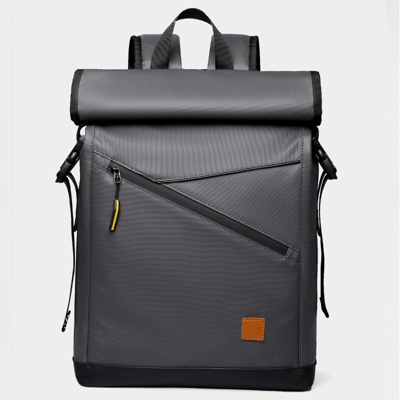 WEIXIER Spring New Fashion Men's Business Backpacks PU Waterproof Wear-resistant Large Capacity Rucksack Top Expandable Travel Computer Bag for Male