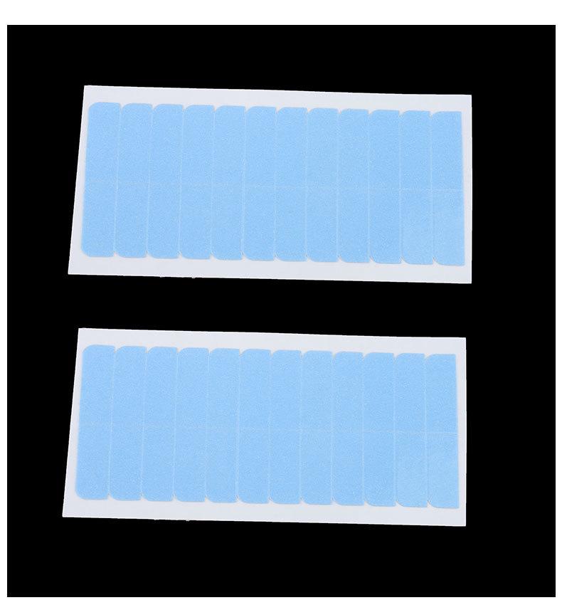 Ultra-Thin Bio Scalp Blue & White Hair Extension Tape - Sweatproof Double-Sided Wig Adhesive Patches
