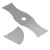 Arc Lawn Mower Blade White Steel Weeder Blade Grass Trimmer Accessories Parts with Sawtooth