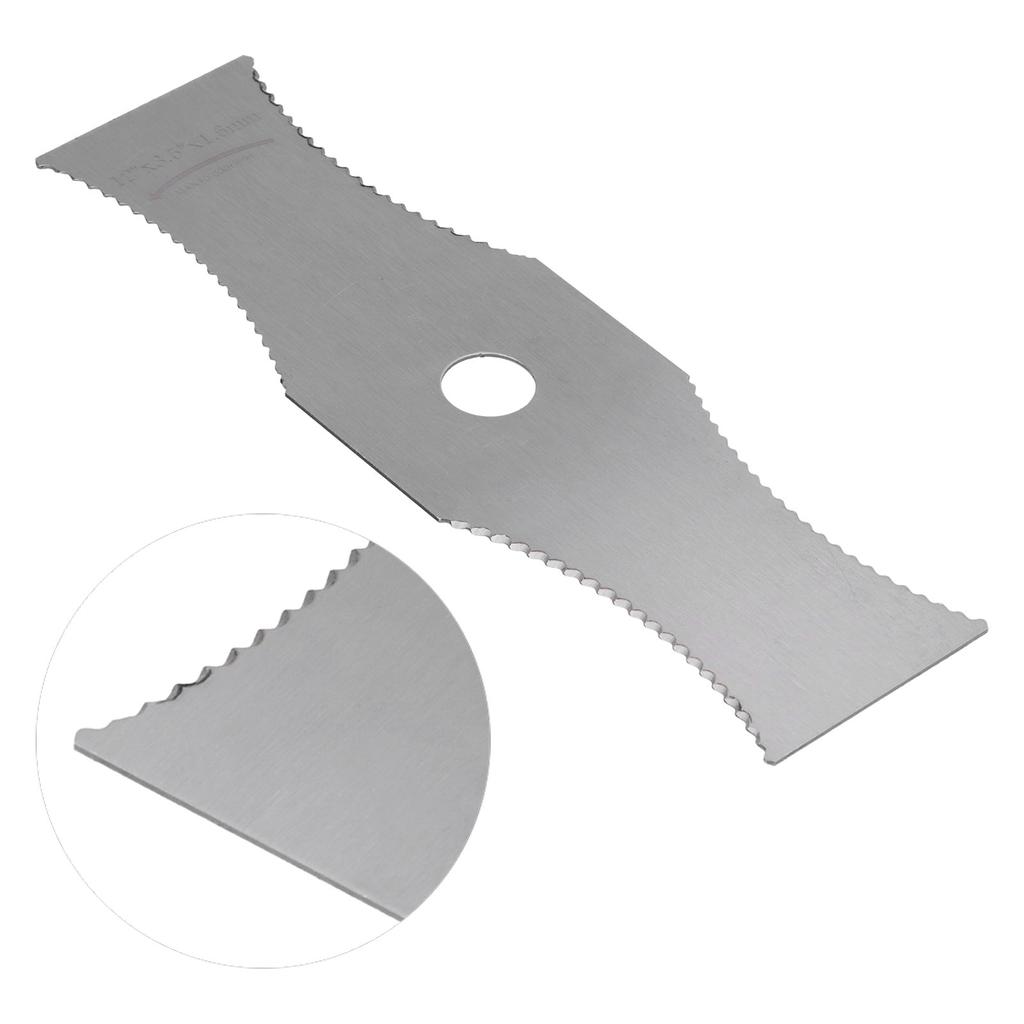 Arc Lawn Mower Blade White Steel Weeder Blade Grass Trimmer Accessories Parts with Sawtooth