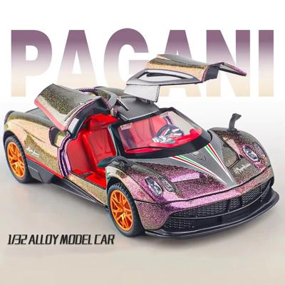 New 1:32 Pagani Supercar Alloy Metal Diecast Model Car Library Static Sound & Light Ornaments Birthday Gift For Boyfriend