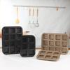 Quadratische Kuchenbackform 6/12 Mulden Muffinblech Neue Küchenbackwaren Haushaltsgeräte