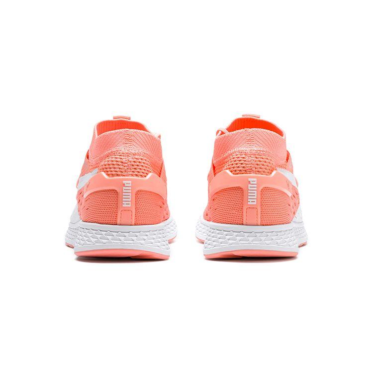 Puma Speed 500 Round Toe Lace-Up Mesh Cushioning Durable Low-Top Running Shoes Women sneaker Pink White 192254-02