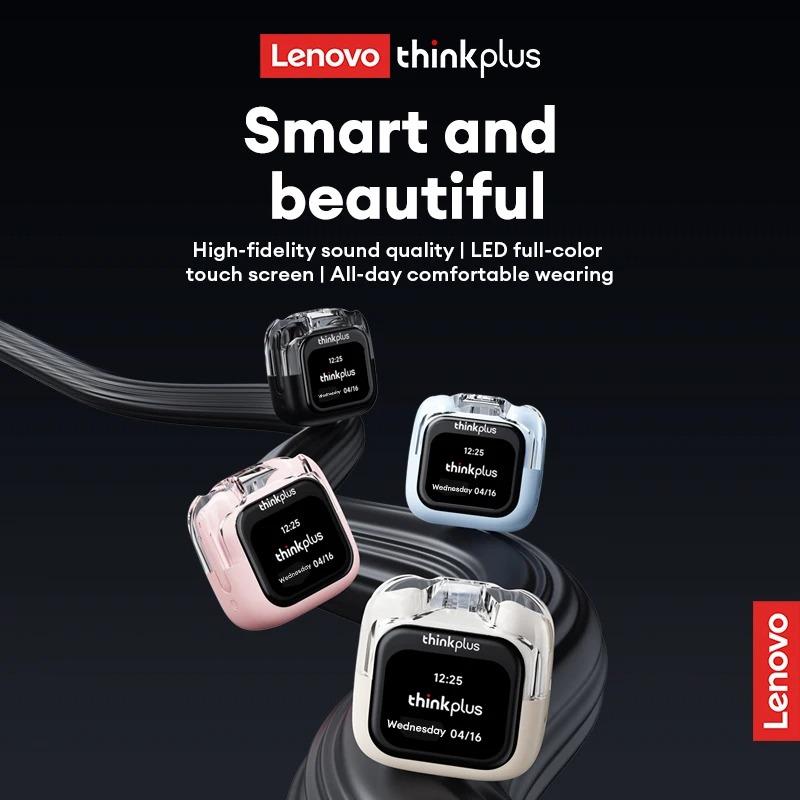 Originální bezdrátová sluchátka Lenovo LP70 PRO s inteligentním dotykovým displejem, Bluetooth 5.4, HIFI stereo sluchátka, hudba, hovory, hry, sluchátka s redukcí šumu