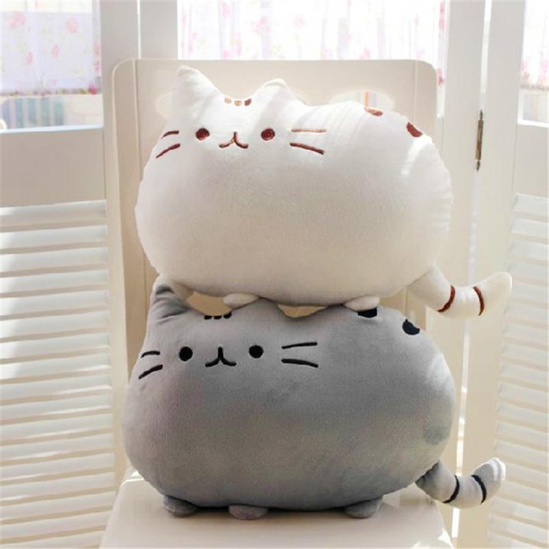 1PCS 25cm Fat Cat Plush Toys Stuffed Animal Doll Animal Pillow Toy  Cat for Kid Kawaii Cushion for Kids' Gifts