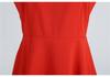 2023 Summer Retro Solid Color Short Sleeve Swing Dress