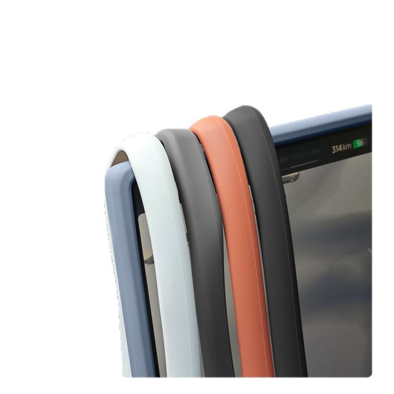 XPeng G7 Center Console Screen Protector: Original Car Color Silicone Frame for Interior Decoration