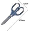 Stainless Steel Scissors Manual Paper Cutter Office Student Home Portable Utility Knife Rounded Portable