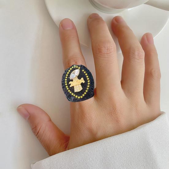 2024 Fantasy Football Championship Ring Championship Trophy Ring Award Medal with Wooden Box for Football League Champion