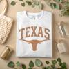 Texas Longhorn T-Shirt – Vintage Distressed Western Cowboy Tee A204