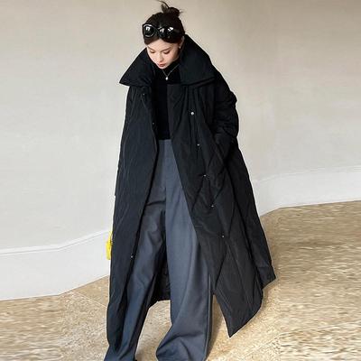 Winter Large Size Warm Long Puffer Jacket Women Oversized Loose Thickened Cotton Coat