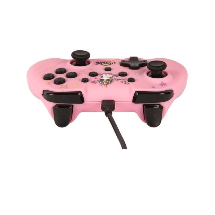Manette filaire - be funky - licorne - 3 m - compatible pc - ergonomique