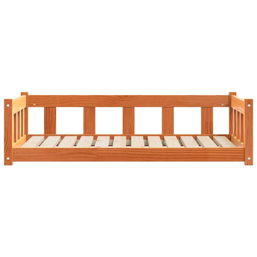 Hundebett Wachsbraun 100 x 70 x 28 cm Massivholz Kiefer