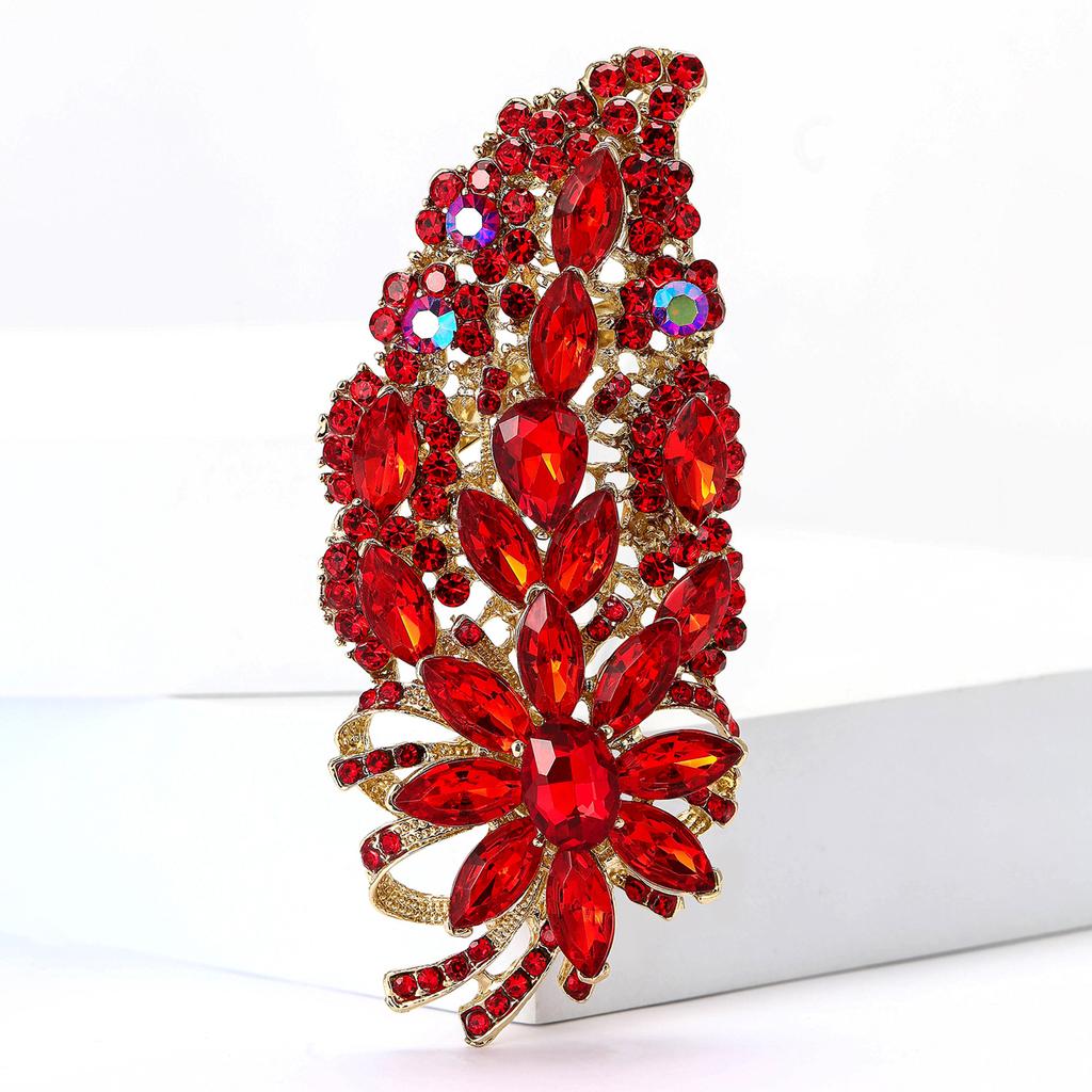 Creative Exquisite Alloy Full Diamond Glass Brošňa Špičkový dámsky oblek Kabát Corsage Šperky
