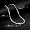 [DuoDiner] Pearl Necklace, Women's, Wedding Accessory, Graduation, Mother's Day, 6mm, 8mm (8mm, White, 45cm)