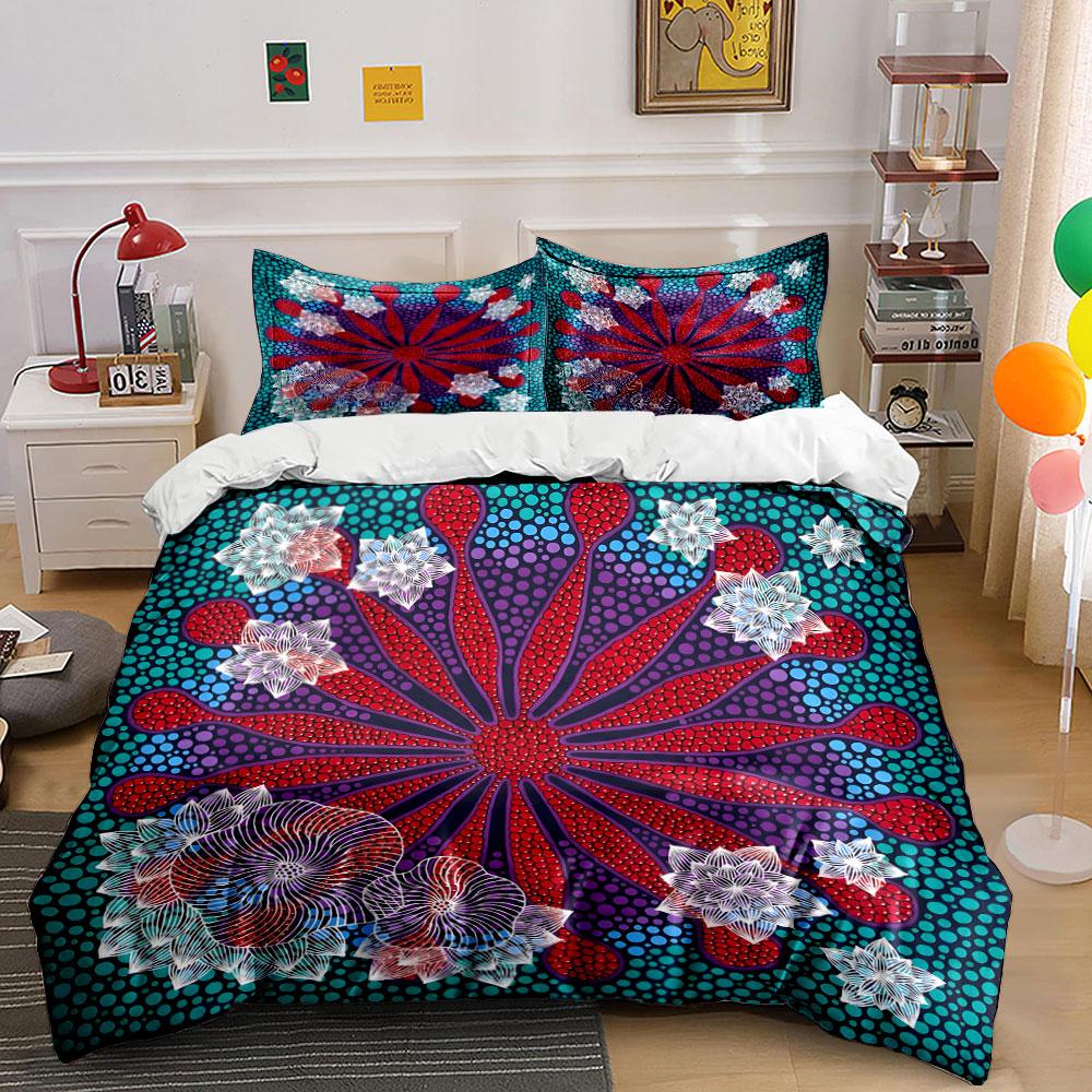 Radiant Bloom Galaxy. Bedding Sets Duvet Covers Pillowcases(1* Duvet Cover 2* Pillowcases Without Duvet Insert)
