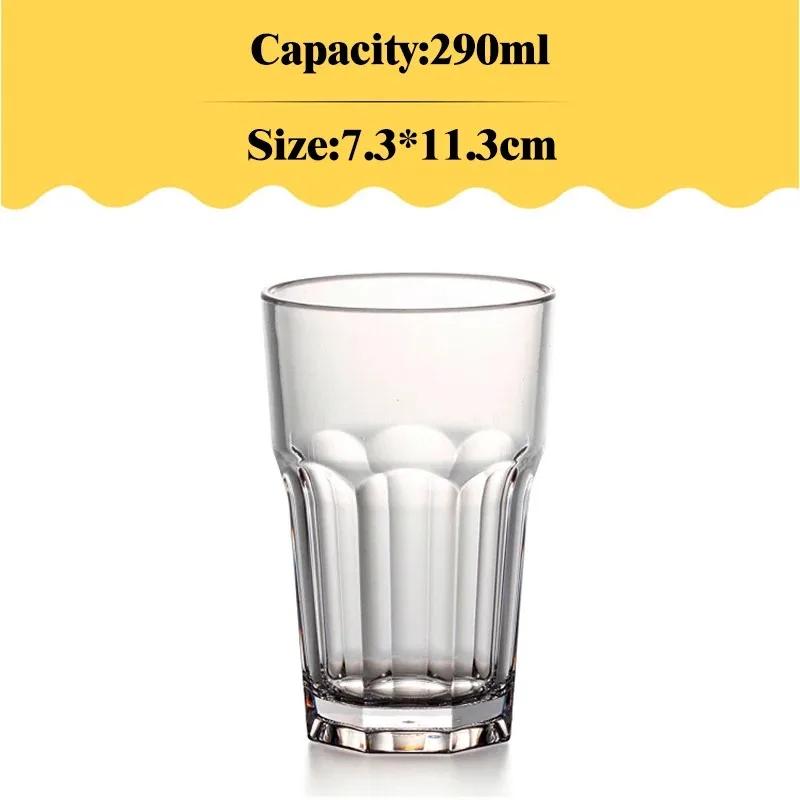 

Прозрачные чашки для чая Акриловые стаканы для воды Стаканы для сока и напитков Ударопрочные стаканы для напитков Барные бокалы для коктейлей и пива