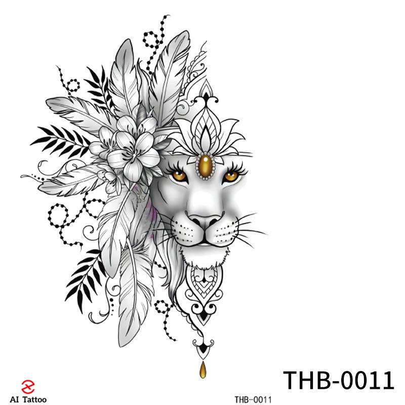 Beauty Sticker Half Arm Tattoo Sticker Waterproof Animal Small Fresh Tattoo Sticker