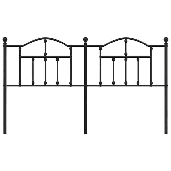 VidaXL Black Metal Headboard 160 Cm 353474