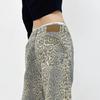 Retro Leopard High Waist Baggy Jeans Women's Casual Pockets Hip-hop Pants Spring Y2K Oversiz Panther Denim Trouser