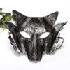 Halloween Wolf Mask Animal Wolf Masquerade Fancy Halloween Mask  Party Supplies