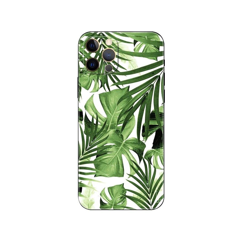 Green plant telefonfodral för iPhone Samsung Galaxy Redmi Xiaomi Oppo OnePlus Note SA 7 8 9 10 11 12 13 14 20 21 22 23 53 54 Pro Max Plus Ultra TPU Soft