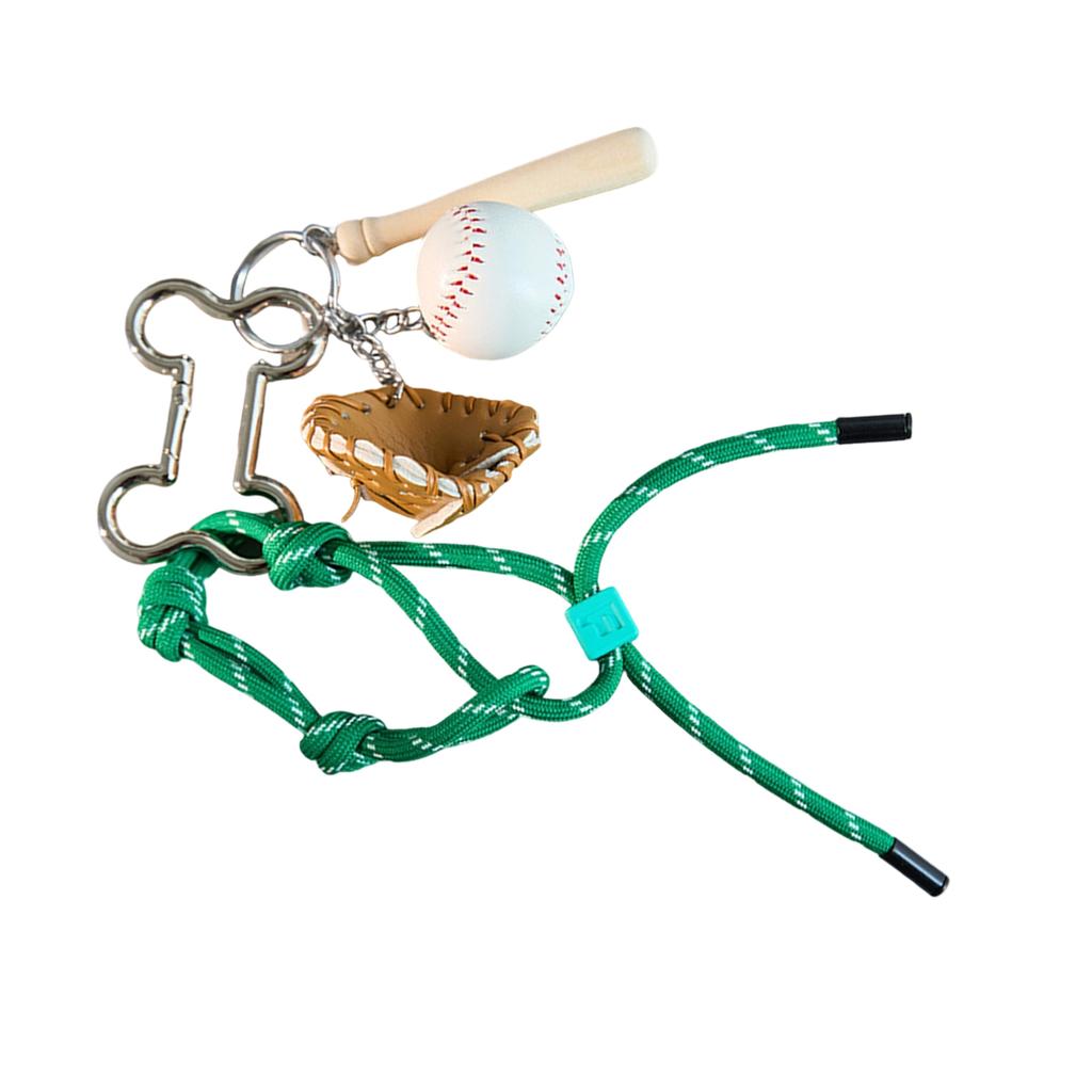 Baseball Pendant Keychain PU Leather Key Ring For Men Women Sporty Accessory Gift Contemporary Handmade Keyring Ornament