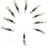 50Pcs High Strength Rolling Balls Bearing Snap Fishing Barrels Swivels Lures Connector Clip for Saltwater & Freshwater