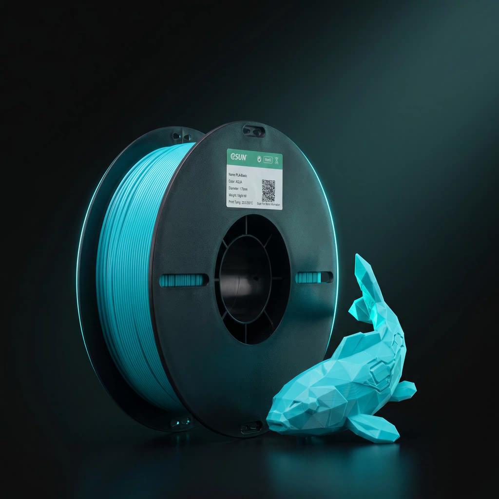 ESUN PLA 3D Printing Filament 1.75mm Light Grey FDM Plastic Rod 1KG 27 Colors Factory Quality Guarantee ROHS REACH
