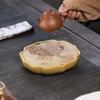 Yixing Zisha Original Ore Duan Ni Tea Tray with Exquisite Water Chestnut Flower Carvings.