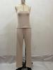 2023 Women's Long-Sleeve Solid Color Knitted Three-Piece Suit