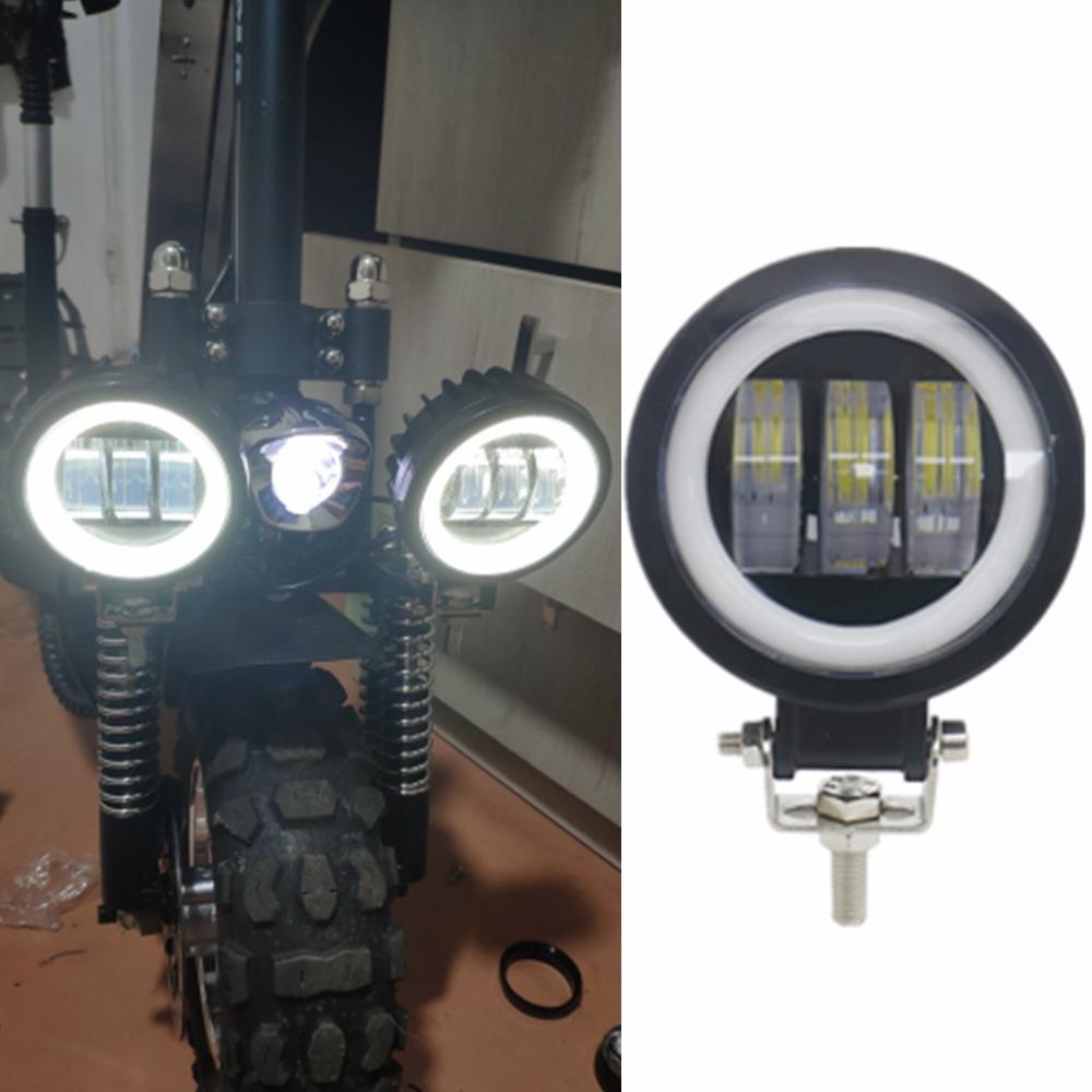 

1 шт. квадратная или круглая противотуманная фара для авто/мототранспортных средств и электросамокатов Arctic 12-80В, Arctic V3+, 3 линзы